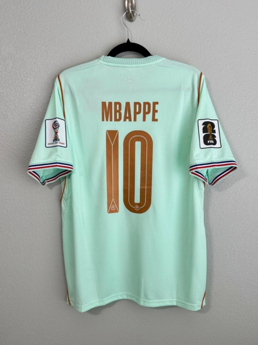 France 2026 Mbappe World Cup away #10 Mint Green Soccer Jersey